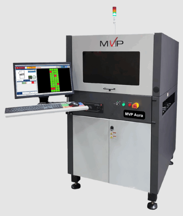 Single Sided Automated Inspection and Metrology for Packaged IC, BGA and Leaded Devices - MVP Aura