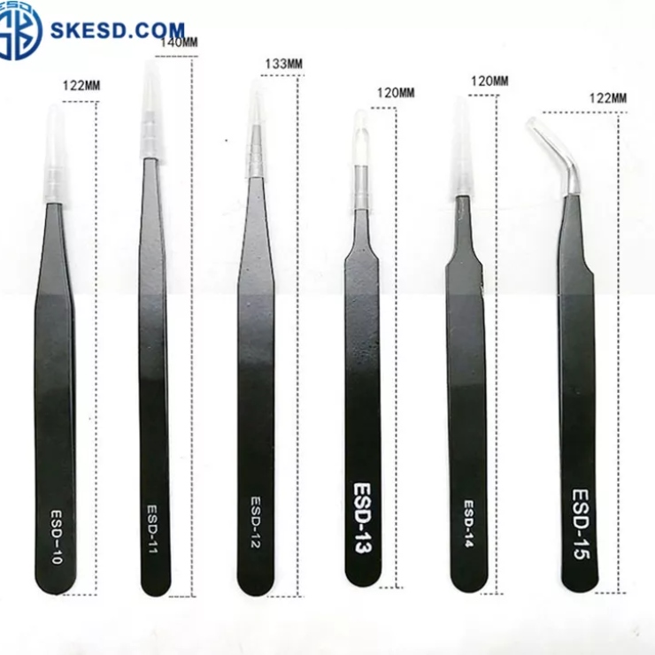 ESD Antistatic Stainless Steel Tweezers ESD Antistatic Stainless Steel Tweezers - Image 2