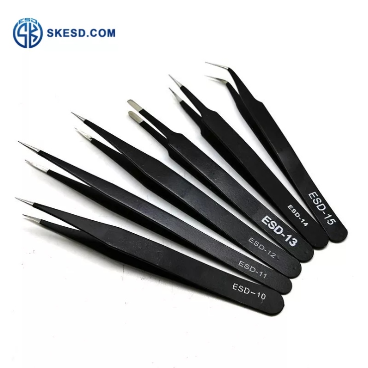 ESD Antistatic Stainless Steel Tweezers ESD Antistatic Stainless Steel Tweezers